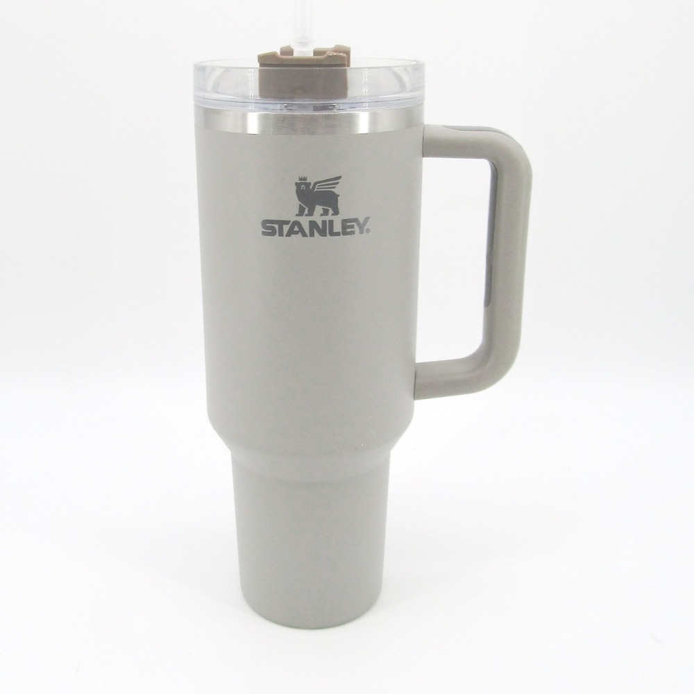 Stanley 40 oz Tumbler with Handle and Straw IceFlow Stainless Steel Grey